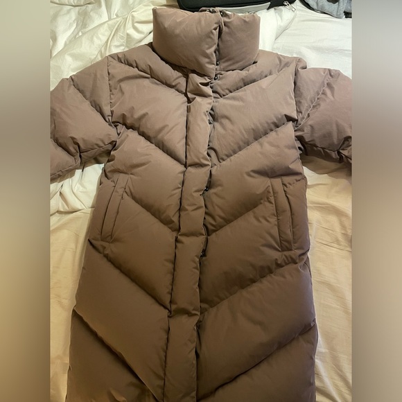 Aritzia Wilfred Cloud Puff Long - Stone Taupe - Picture 3 of 7